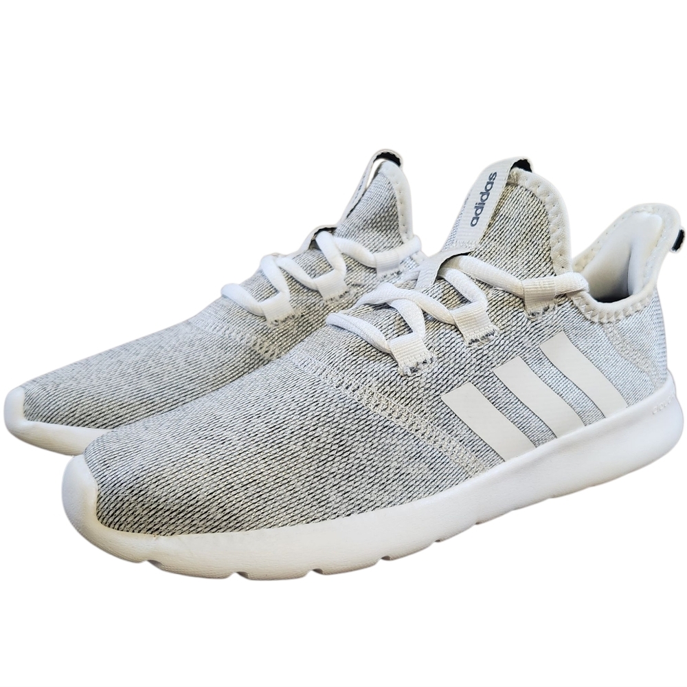 Adidas Cloudfoam Pure Running Shoes Women's Size 7 28Y001 Gray White Casual